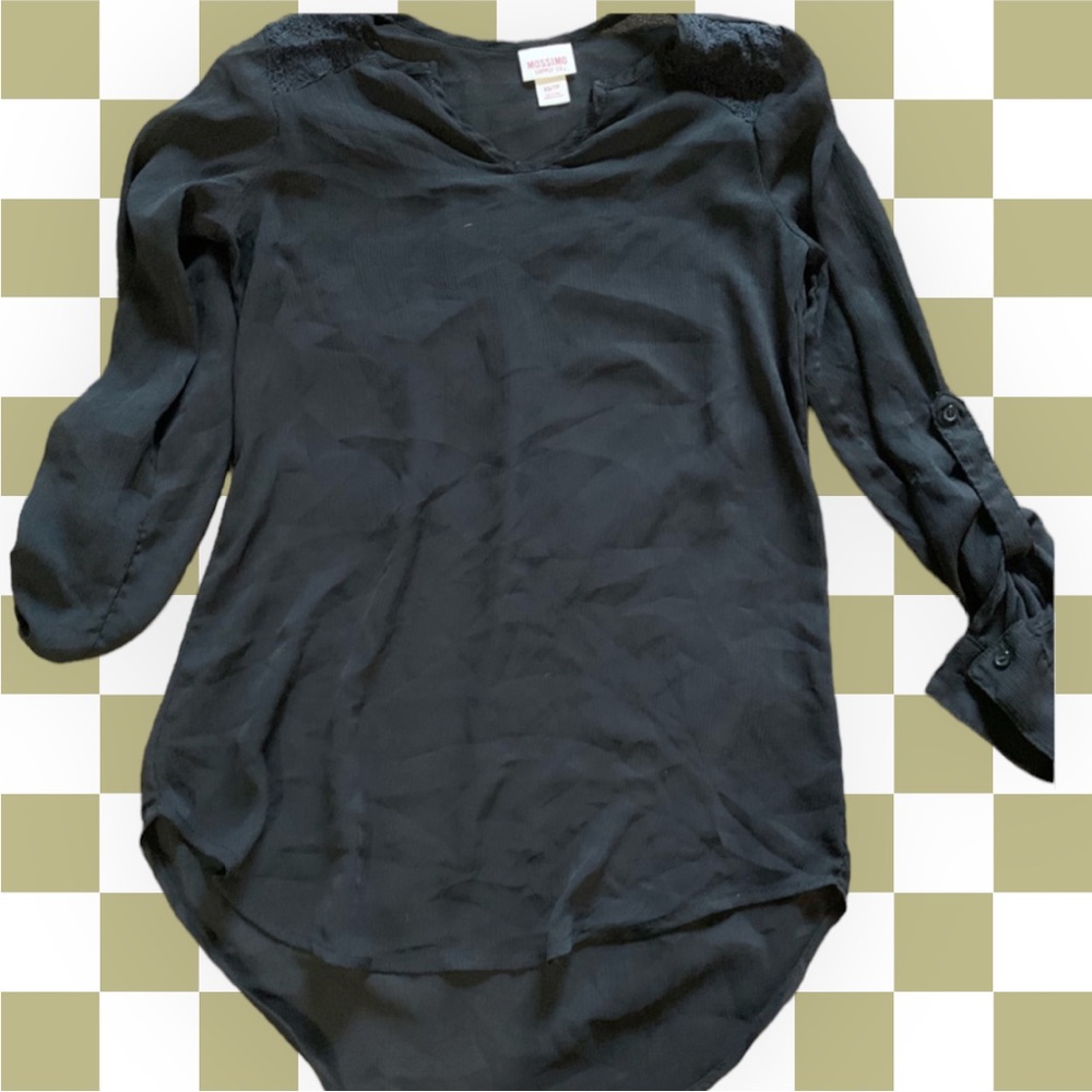 Sheer black mossimo top